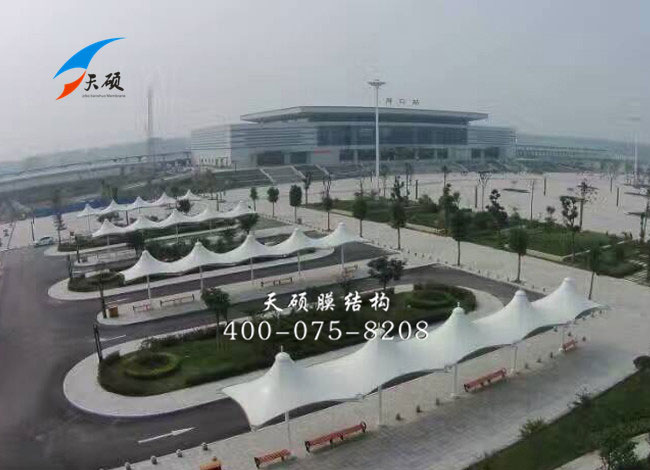 河南周口站高鐵站前廣場膜結(jié)構(gòu)